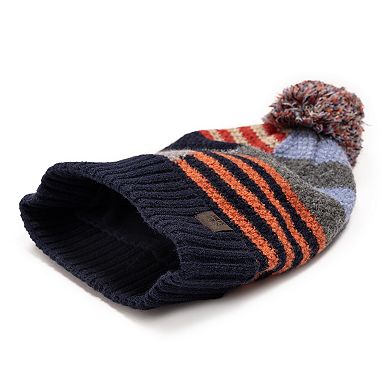 Women's MUK LUKS Color Block Knit Hat