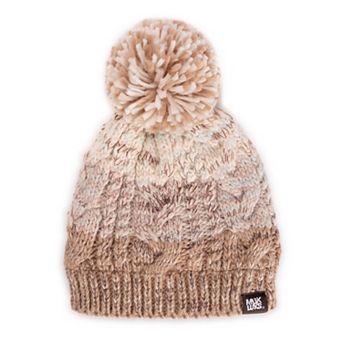 Women's MUK LUKS Color Block Stripe Cable Beanie