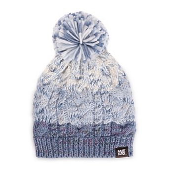 Women's MUK LUKS Color Block Stripe Cable Beanie