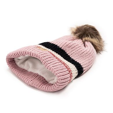 Women's MUK LUKS Eyelash Mix Ribbed Hat
