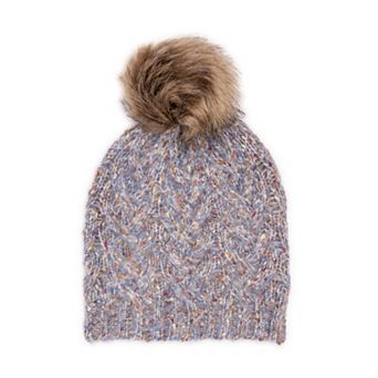 Women's MUK LUKS Fuzzy Space Dye Cable Hat