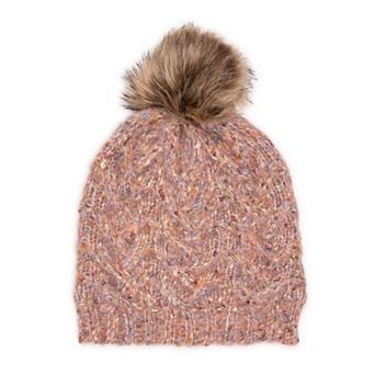 Women's MUK LUKS Fuzzy Space Dye Cable Hat