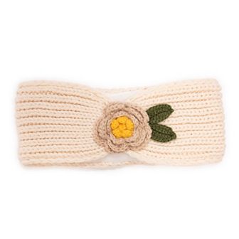 Women's MUK LUKS Headband With Crochet Flower