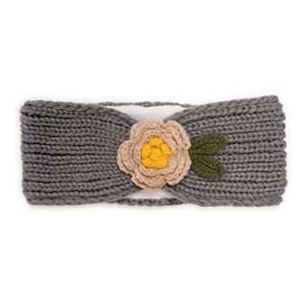 Women's MUK LUKS Headband With Crochet Flower
