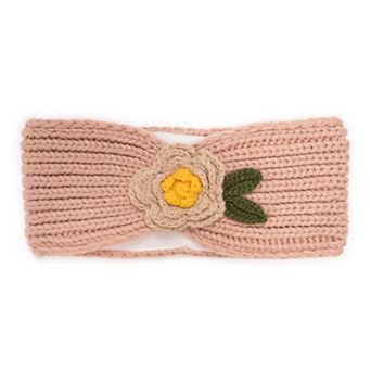 Women's MUK LUKS Headband With Crochet Flower