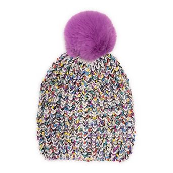 Women's MUK LUKS Marled Hat With Pom Pom
