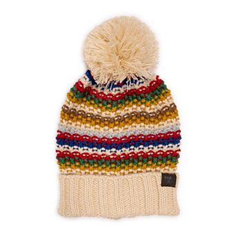 Women's MUK LUKS Textured Stripe Slouch Beanie