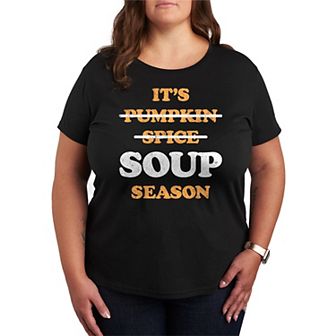 Plus Size It's Soup Season Graphic Tee