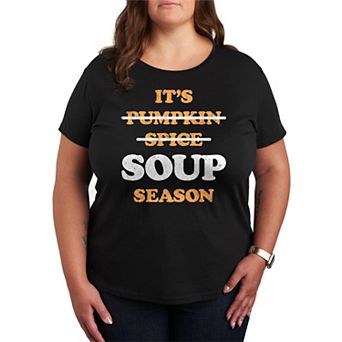 Plus Size It's Soup Season Graphic Tee