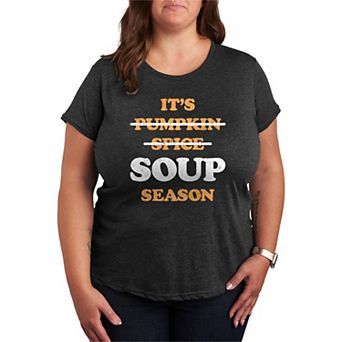 Plus Size It's Soup Season Graphic Tee