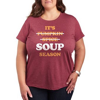 Plus Size It's Soup Season Graphic Tee