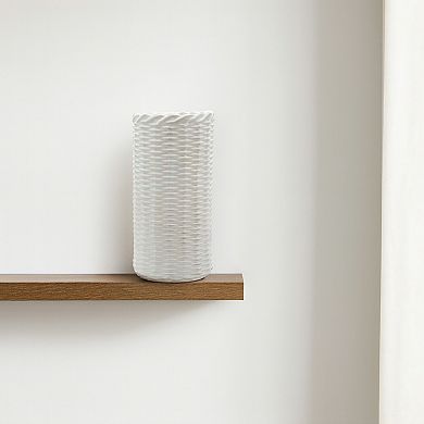 Everyday Decor Woven Texture Ceramic Vase