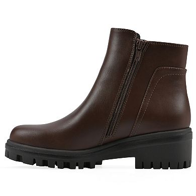 White Mountain Tahj Women's Lug Sole Booties