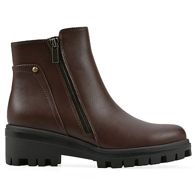 White Mountain Tahj Women's Lug Sole Booties