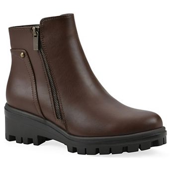 White Mountain Tahj Women's Lug Sole Booties