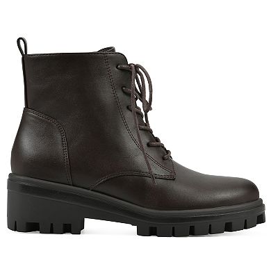 White Mountain Tappy Women's Lug Sole Combat Boots