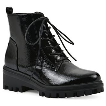 White Mountain Tappy Women's Lug Sole Combat Boots