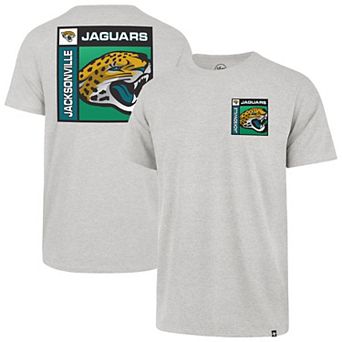 Men's '47 Gray Jacksonville Jaguars Chrome Plate Franklin T-Shirt