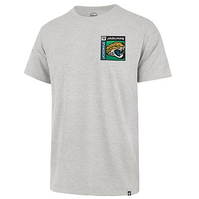 Men's '47 Gray Jacksonville Jaguars Chrome Plate Franklin T-Shirt