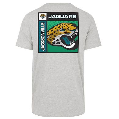 Men's '47 Gray Jacksonville Jaguars Chrome Plate Franklin T-Shirt