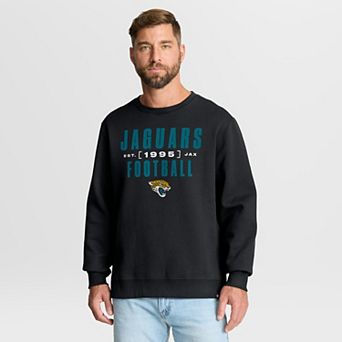 Men's Fanatics Black Jacksonville Jaguars Powerful Throw Legacy Pullover Sweatshirt