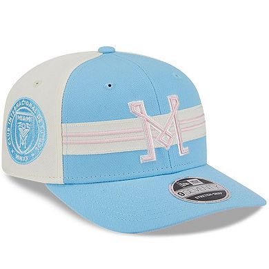 Men's New Era Light Blue/White Inter Miami CF 2025 Third 9SEVENTY Stretch-Snap Hat
