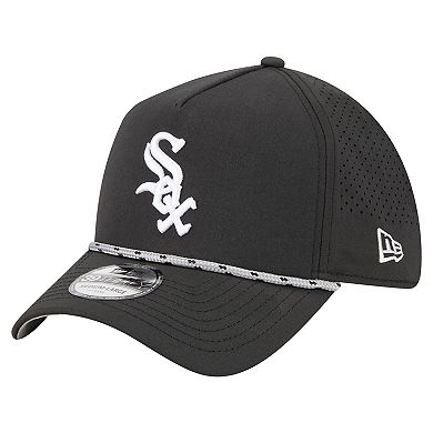 Men's New Era Black Chicago White Sox 39THIRTY A-Frame Perforated Flex Hat