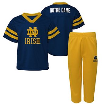 Youth Outerstuff Navy Notre Dame Fighting Irish Red Zone Two-Piece Top and Pants Set