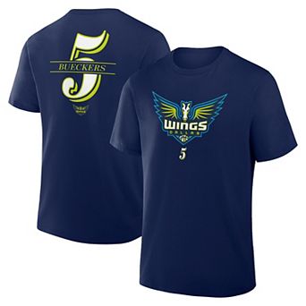 Men's Fanatics Paige Bueckers Navy Dallas Wings In The Paint Name & Number T-Shirt