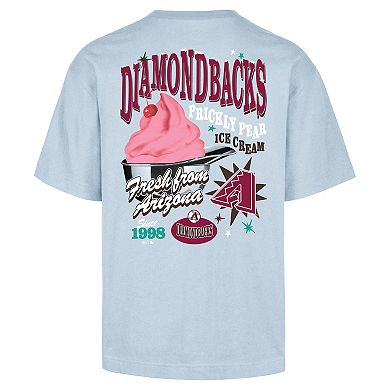Men's '47 Light Blue Arizona Diamondbacks Ice Cream Parlor Foundation T-Shirt