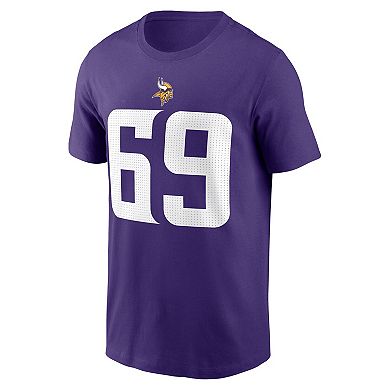 Men's Nike Jared Allen Purple Minnesota Vikings Retired Player Name & Number T-Shirt