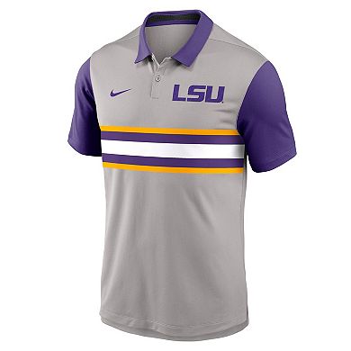 Men's Nike Gray/Purple LSU Tigers Vapor Performance Polo
