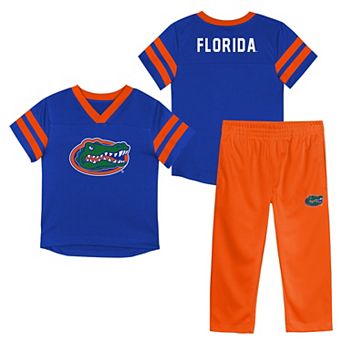 Youth Outerstuff Royal Florida Gators Red Zone Two-Piece Top and Pants Set