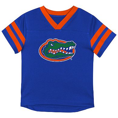 Youth Outerstuff Royal Florida Gators Red Zone Two-Piece Top and Pants Set