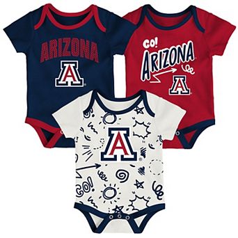 Newborn & Infant Outerstuff Arizona Wildcats Three-Pack All Day Play Bodysuit Set