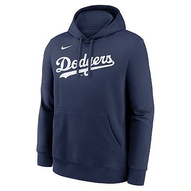 Men's Nike Freddie Freeman Navy Los Angeles Dodgers Player Name & Number Club Pullover Hoodie