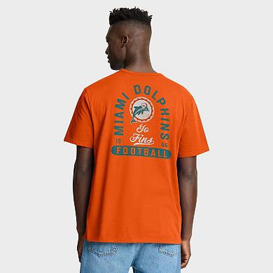 Men's Fanatics Orange Miami Dolphins Fluid Motion Legacy T-Shirt