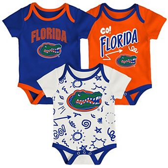 Newborn & Infant Outerstuff Florida Gators Three-Pack All Day Play Bodysuit Set