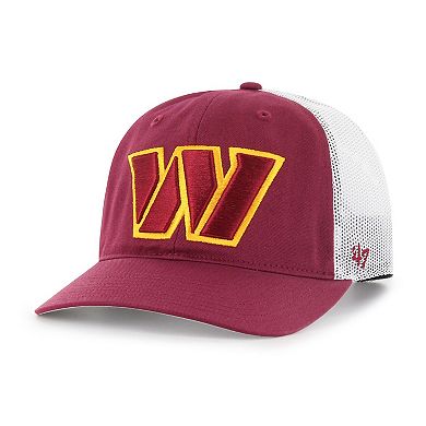 Men's '47 Burgundy Washington Commanders Unstructured Trucker Adjustable Hat