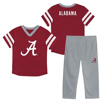 Youth Outerstuff Crimson Alabama Crimson Tide Red Zone Two-Piece Top and Pants Set