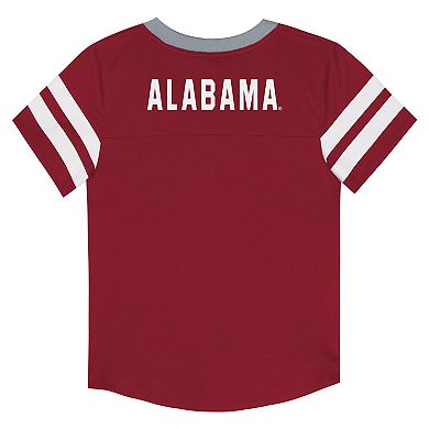 Youth Outerstuff Crimson Alabama Crimson Tide Red Zone Two-Piece V-Neck Top and Pants Set