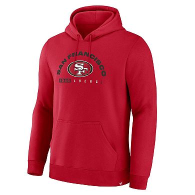 Men's Fanatics Scarlet San Francisco 49ers Delay of Game Legacy Pullover Hoodie