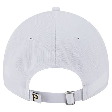 Women's New Era White Pittsburgh Pirates Team Fan 9TWENTY Adjustable Hat