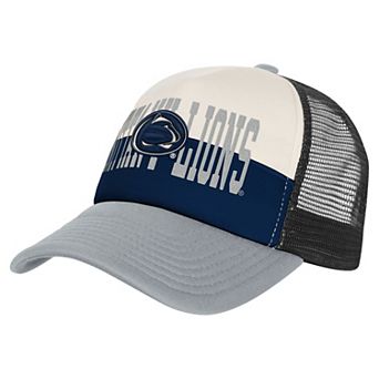 Men's Outerstuff Navy/Cream Penn State Nittany Lions Modern Fan Trucker Adjustable Hat
