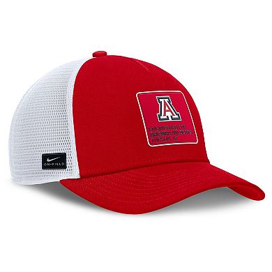 Men's Nike Red/White Arizona Wildcats 2025 On-Field Rise Engineered Trucker Adjustable Hat