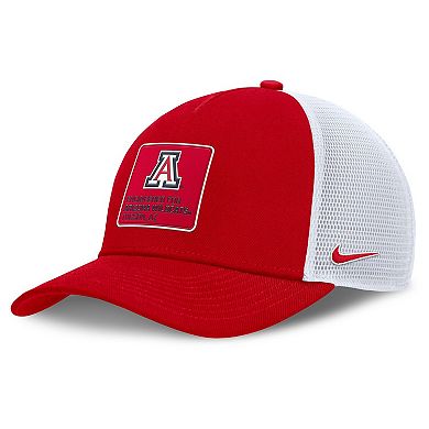 Men's Nike Red/White Arizona Wildcats 2025 On-Field Rise Engineered Trucker Adjustable Hat