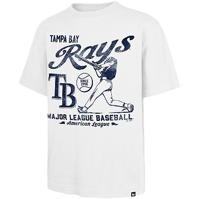 Men's '47 White Tampa Bay Rays Regional Batter Foundation T-Shirt