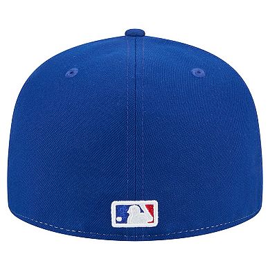 Men's New Era White/Royal Chicago Cubs Repeat 59FIFTY Fitted Hat