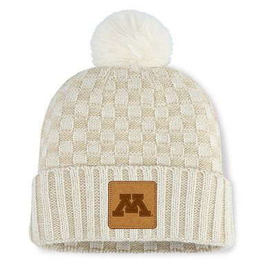 Fanatics Natural Minnesota Golden Gophers Blaze Pom Knit Hat