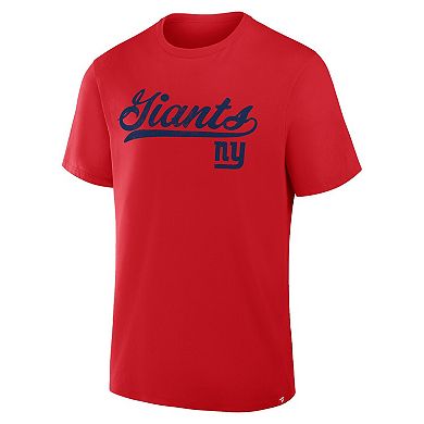 Men's Fanatics Red New York Giants Fluid Motion Legacy T-Shirt